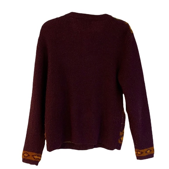 VTG Wilroy Wool Blend Southwest Aztec Geo Cardigan Sweater Women Medium Western - Picture 2 of 11